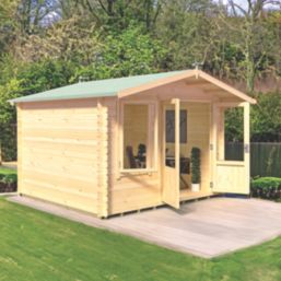 Shire Berryfield 11' x 10' (Nominal) Apex Timber Log Cabin