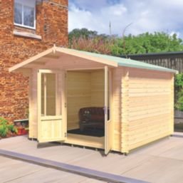 Shire Berryfield 11' x 10' (Nominal) Apex Timber Log Cabin