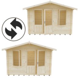 Shire Berryfield 11' x 10' (Nominal) Apex Timber Log Cabin