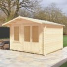 Shire Berryfield 11' x 10' (Nominal) Apex Timber Log Cabin