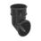 FloPlast  Round Downpipe Shoe Black 68mm