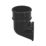 FloPlast  Round Downpipe Shoe Black 68mm
