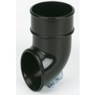 FloPlast  Round Downpipe Shoe Black 68mm