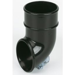 FloPlast  Round Downpipe Shoe Black 68mm