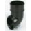 FloPlast  Round Downpipe Shoe Black 68mm