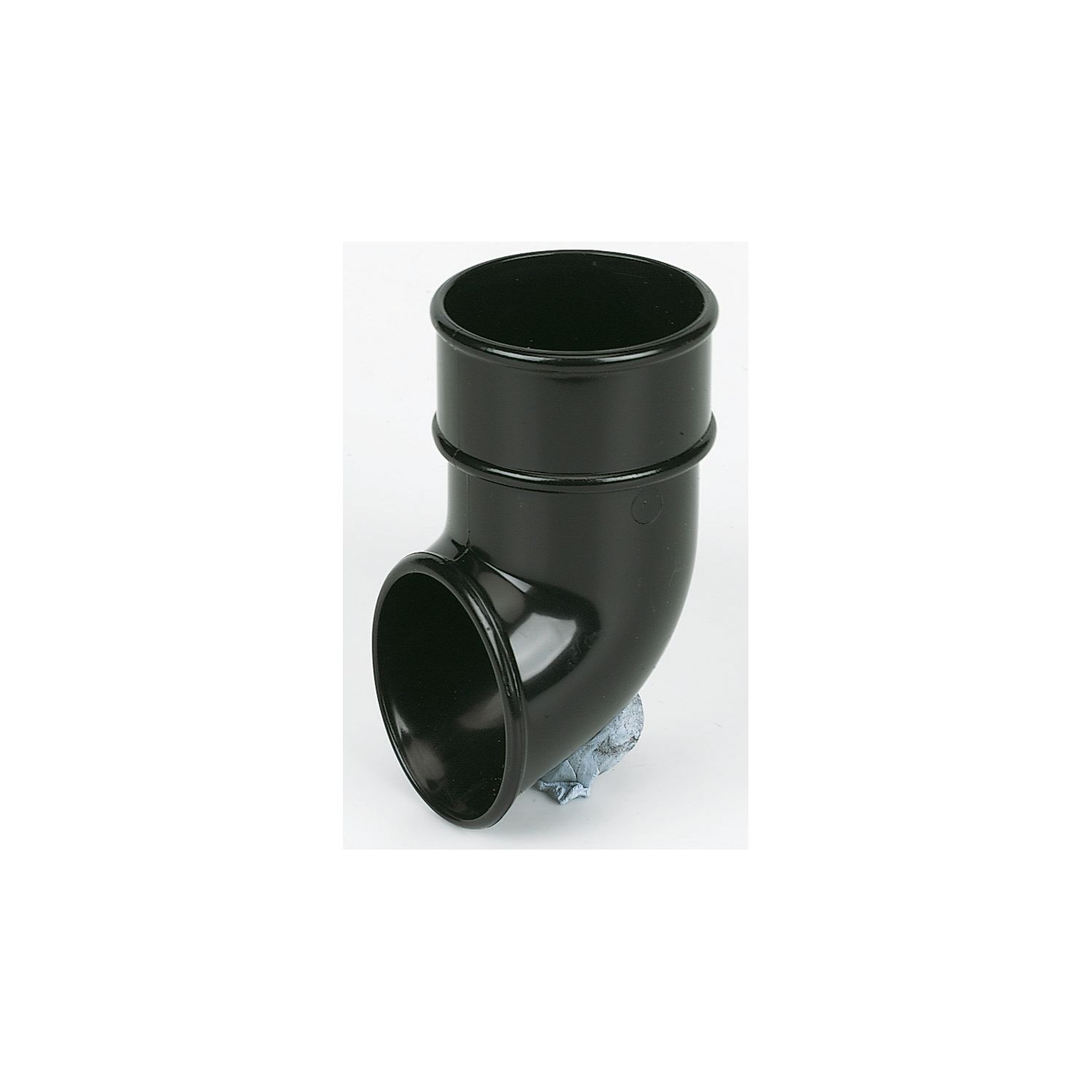 FloPlast Round Downpipe Shoe Black 68mm (11456)