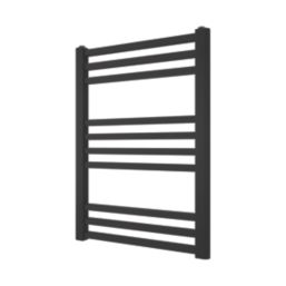 Ximax 677mm x 500mm 928BTU Black Flat Designer Towel Radiator