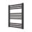 Ximax 677mm x 500mm 928BTU Black Flat Designer Towel Radiator