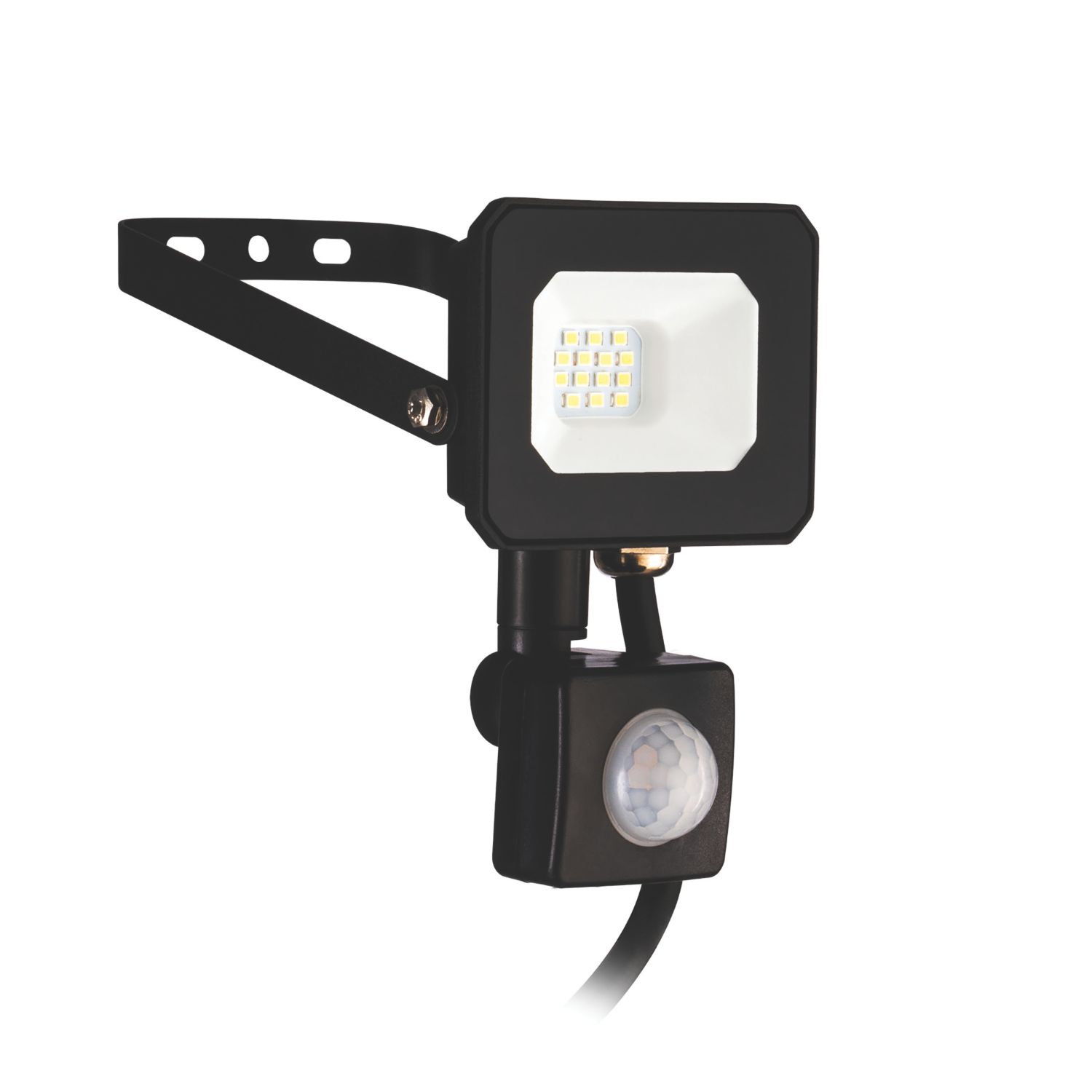 Eglo Risacca-E Outdoor LED Flood Light With PIR Sensor Black 10W 850lm (114CX)