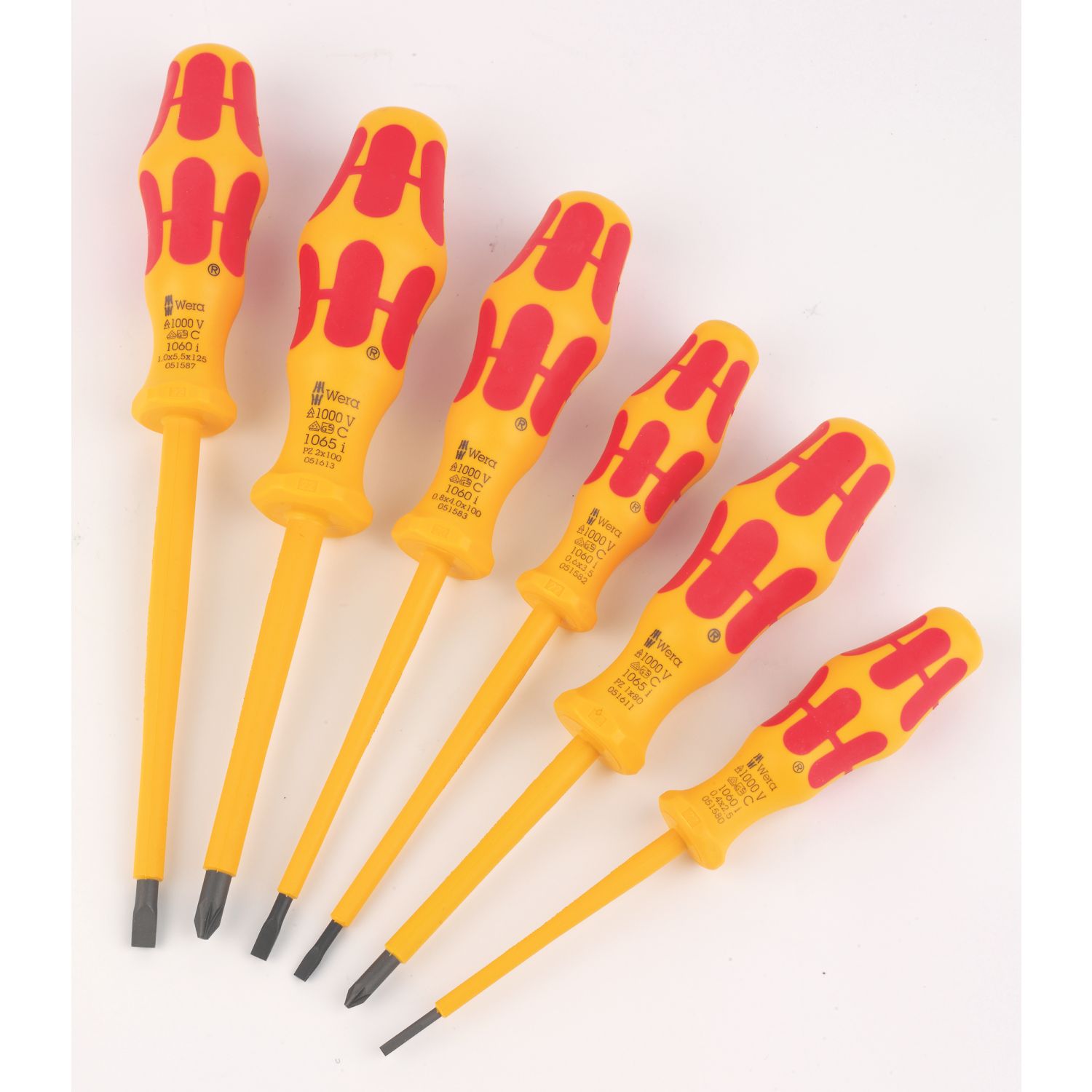 Wera Kraftform 6 Mixed VDE Screwdriver Set 6 Pieces (114FW)