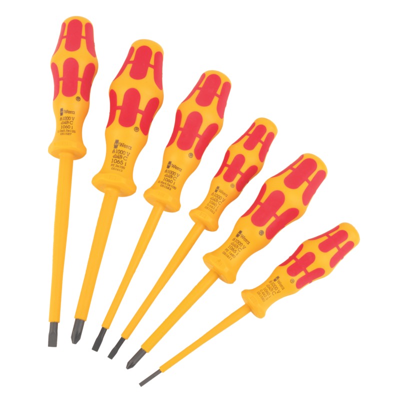 Wera Kraftform 6 Mixed VDE Screwdriver Set 6 Pieces