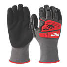 Milwaukee Impact Cut Level 5 Gloves Grey / Red Large