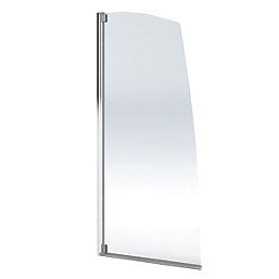 Aqualux Aqua 4 Framed Silver Bathscreen  750mm x 1375mm