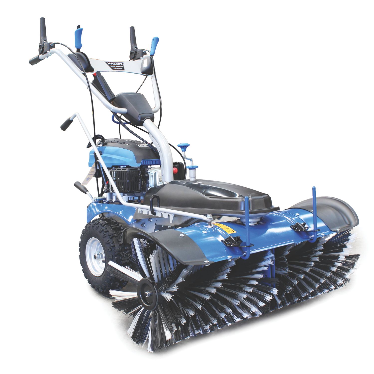 Hyundai HYSW1000 173cc Self-Propelled Petrol Yard Sweeper Powerbrush 1000mm (114HM)