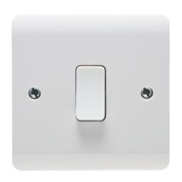 Crabtree Instinct 20A 1-Gang DP Control Switch White with LED