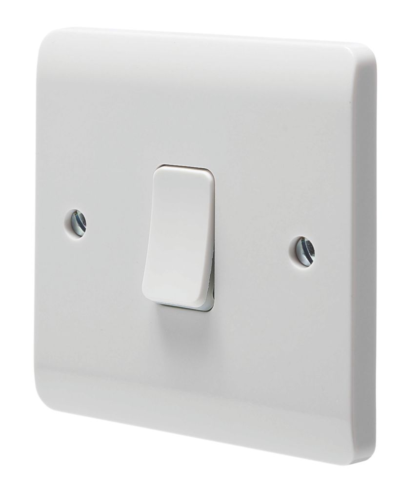 Crabtree Instinct 20A 1-Gang DP Control Switch White with LED