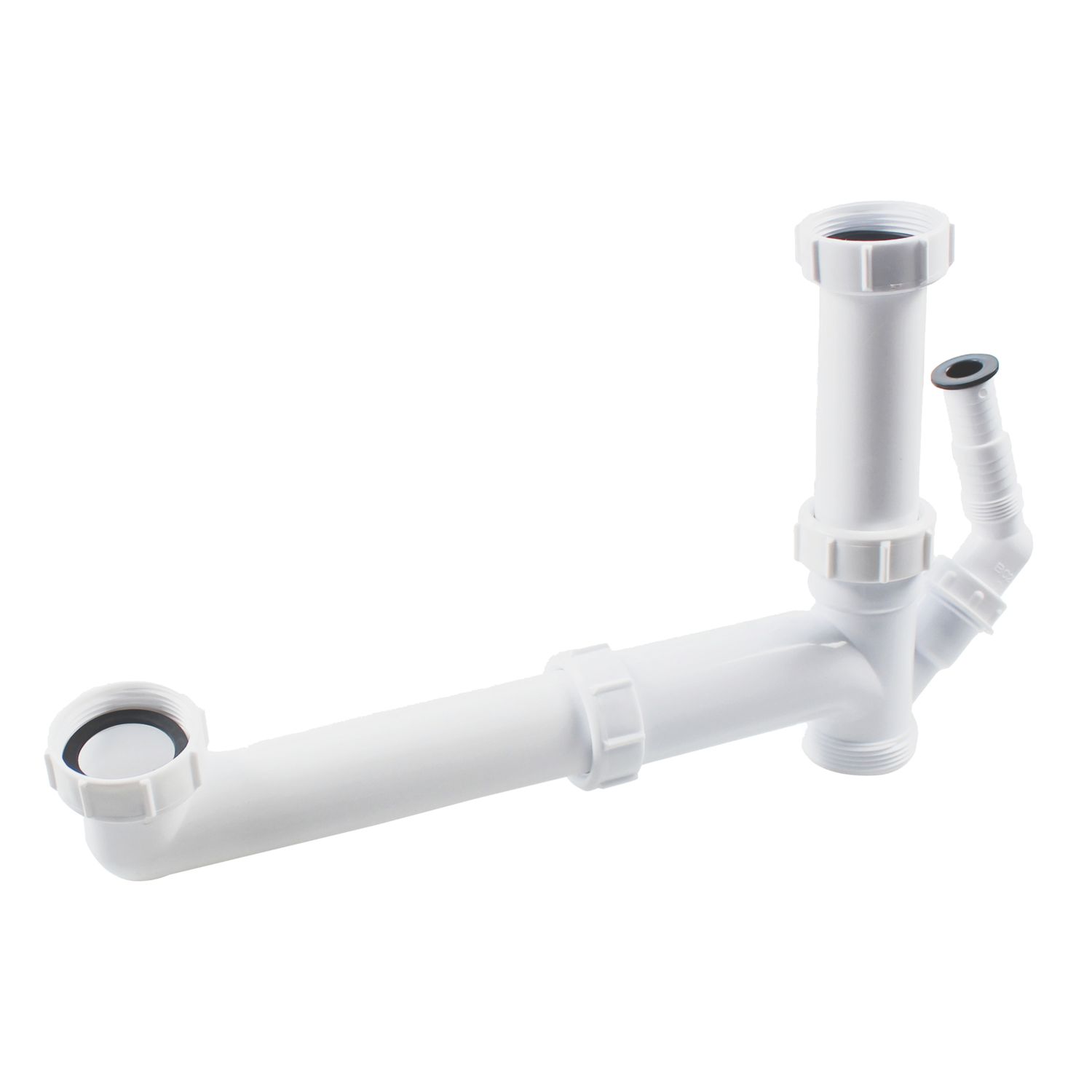 Flomasta Sink Kit w/ Appliance Inlet Gloss White 40mm (114JN)