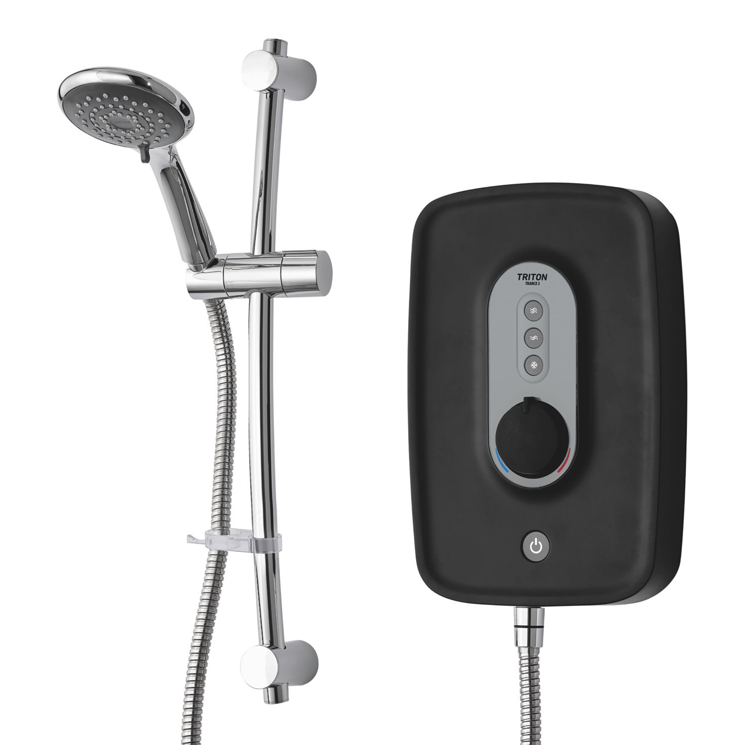 Triton Trance 3 Matte Black 9.5kW Electric Shower (114JW)