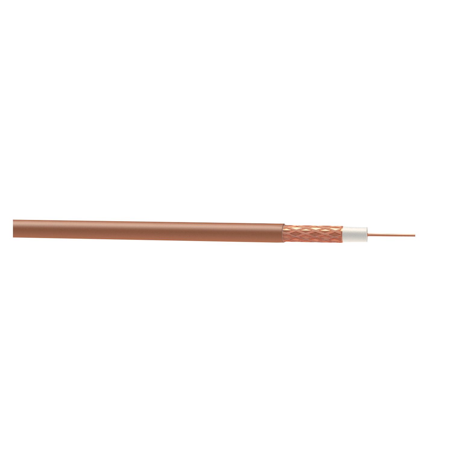 Time GT100 Brown 1-Core Round Coaxial Cable 25m Drum (114JY)