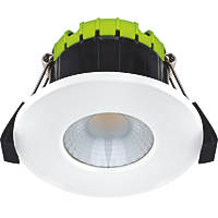 Luceco FTYPE COMPACT Fixed Cylinder Fire Rated LED Downlight White 6W 600lm