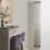 Time Venetian 2000mm x 255mm 5226BTU Matt Chrome Vertical Designer Radiator