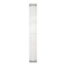 Time Venetian 2000mm x 255mm 5226BTU Matt Chrome Vertical Designer Radiator