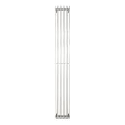 Time Venetian 2000mm x 255mm 5226BTU Matt Chrome Vertical Designer Radiator