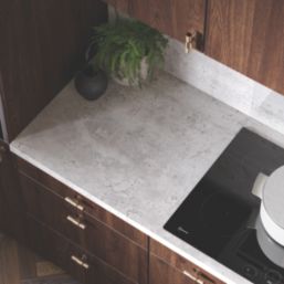 Wilsonart Matt Beige Stone Effect Laminate Upstand 3000mm x 100mm x 20mm