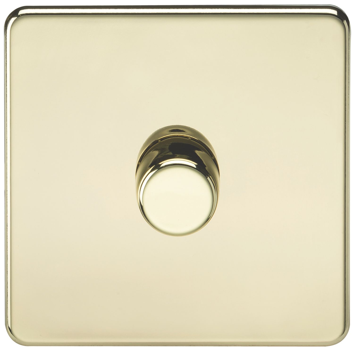 Knightsbridge 1-Gang 2-Way LED Intelligent Dimmer Switch Polished Brass (114PX)