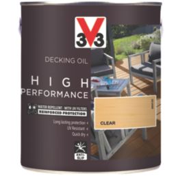 V33 High Performance 2.5Ltr Clear Anti Slip Decking Oil