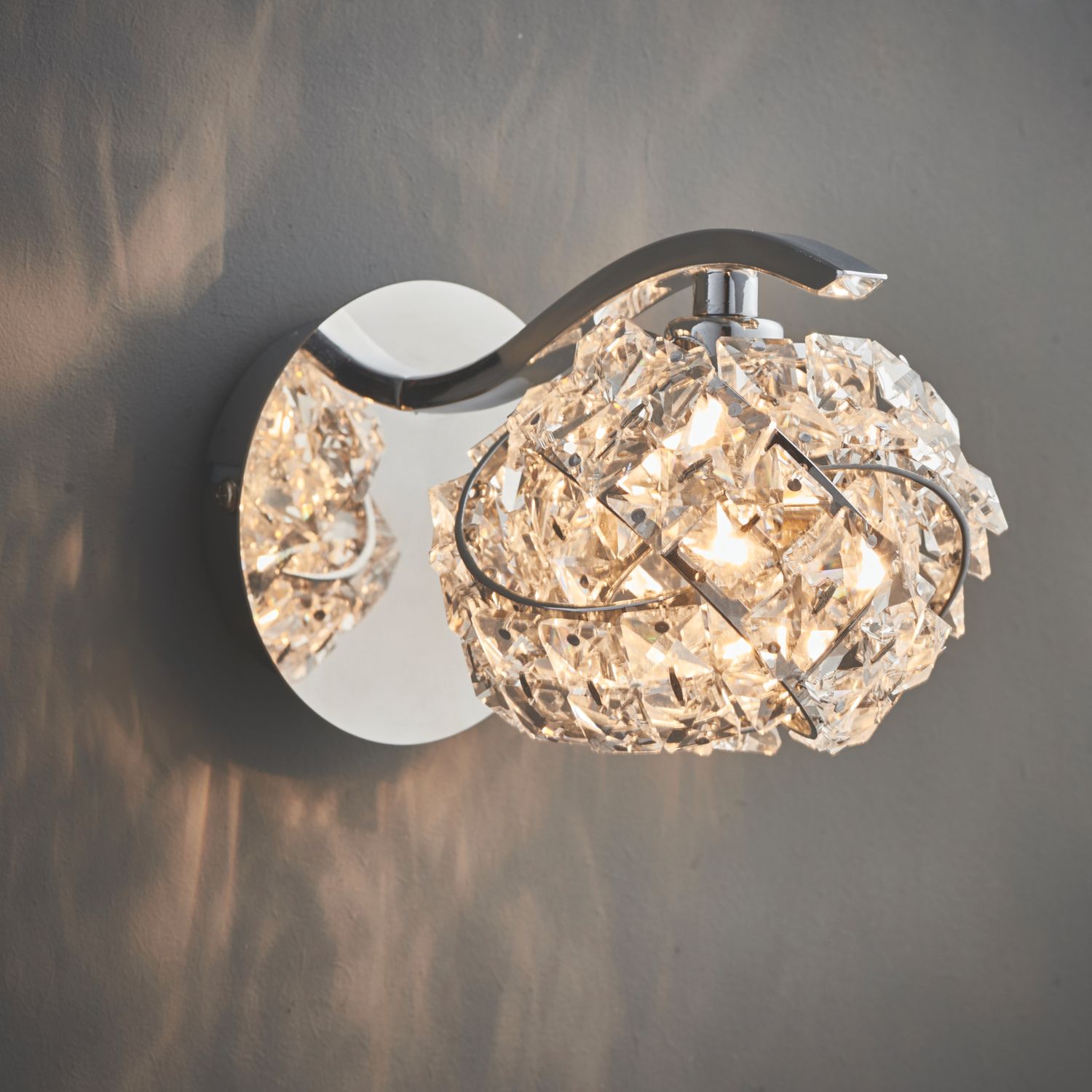 Quay Design Pippa LED Wall Light Chrome 2W 210lm (114VH)