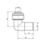 ETAL  Brass Push-Fit Reducing 90° Stem Elbow F 10mm x M 15mm 2 Pack