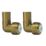 ETAL  Brass Push-Fit Reducing 90° Stem Elbow F 10mm x M 15mm 2 Pack