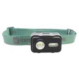 Elwis Glow For You H150   LED Headtorch Black & Green 150lm
