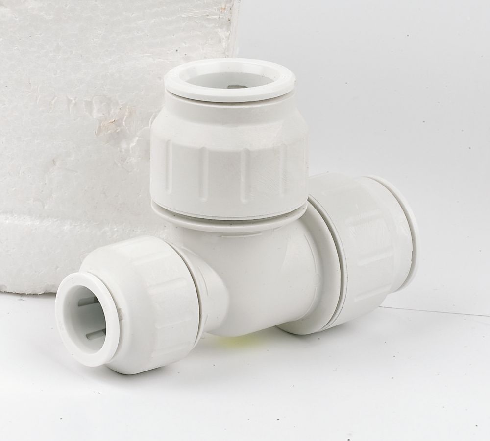 JG Speedfit  Plastic Push-Fit Reducing Tee 22mm x 15mm x 22mm