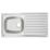 Essentials  1 Bowl Stainless Steel Kitchen Sink & Drainer  940mm x 490mm