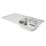 Essentials  1 Bowl Stainless Steel Kitchen Sink & Drainer  940mm x 490mm