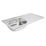 Essentials  1 Bowl Stainless Steel Kitchen Sink & Drainer  940mm x 490mm