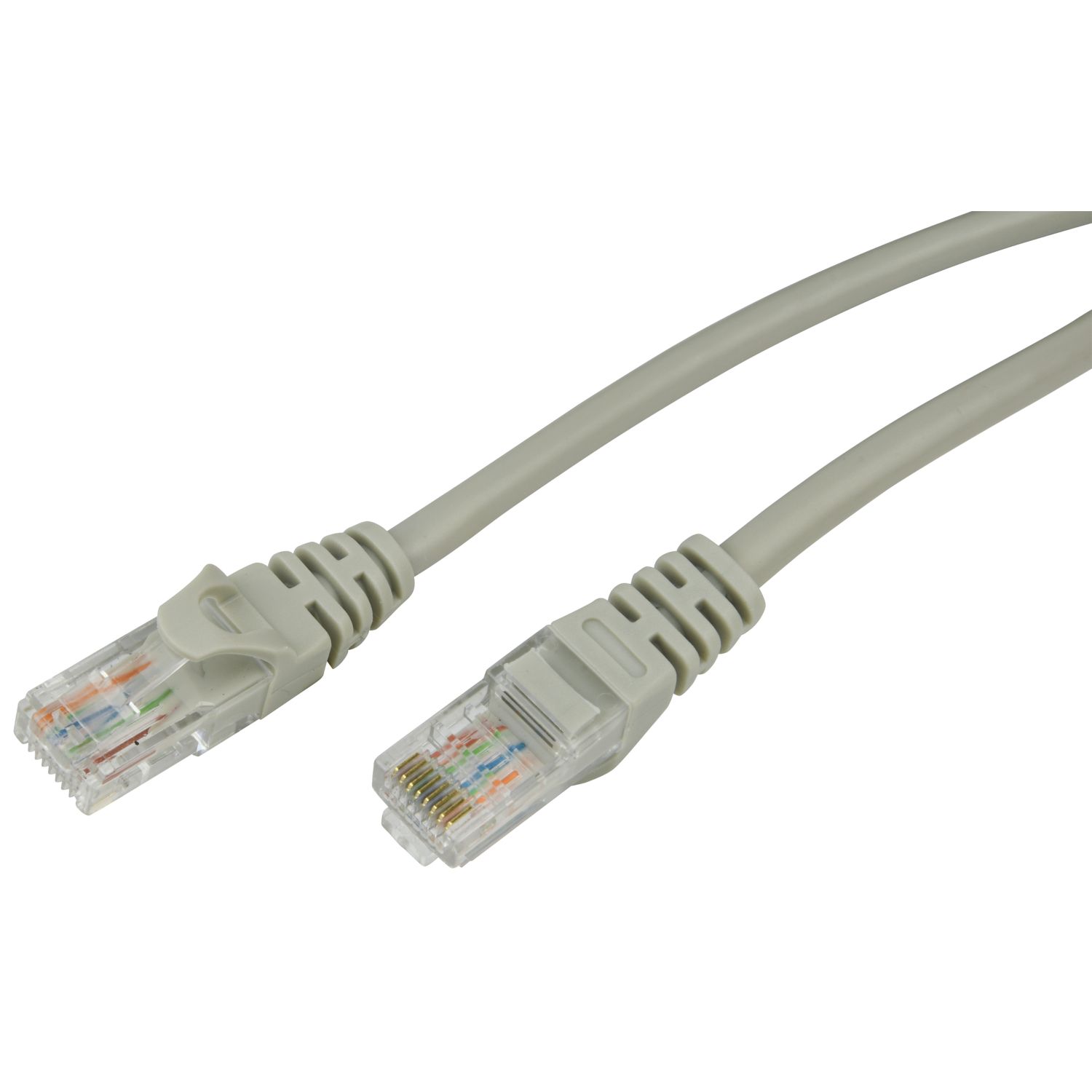 Essentials Ivory Unshielded RJ45 Cat 5e Ethernet Cable 0.5m (11598)
