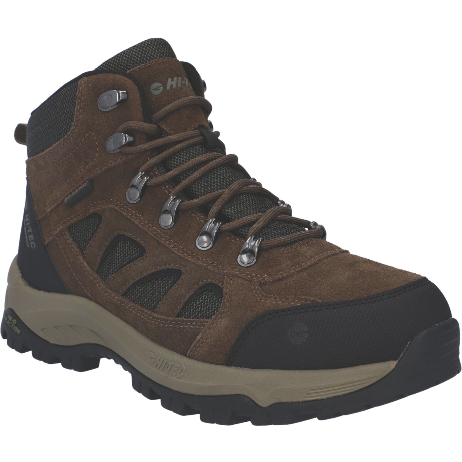 Hi-Tec Bandera Expedition Mid Wide Size 10 Brown Waterproof Non Safety Work Boots (115CM)