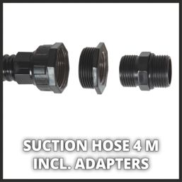 Einhell Suction Hose Black 4m x 0.984252"
