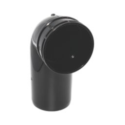 FloPlast  Solvent Weld 90° Single Socket Soil Bend Black 110mm