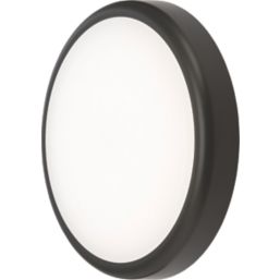 Knightsbridge BT14ACTB Indoor & Outdoor Round LED CCT Adjustable Bulkhead Black 14W 1130 - 1260lm