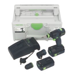 Festool TXS 18 C 3.0-Set 18V 2 x 3.0Ah Li-Ion Airstream Li-High Power Brushless Cordless Drill Driver