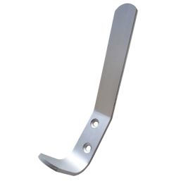 Smith & Locke Hat & Coat Hooks Satin Anodised Aluminium 130mm 5 Pack