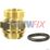 Baxi 720874201 CH BRASS ADAPTOR G3/4 & O RING