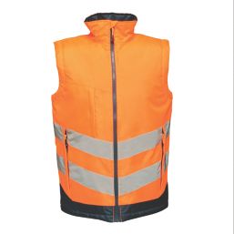 Regatta Pro Hi-Vis Bodywarmer Orange / Navy Small 41" Chest