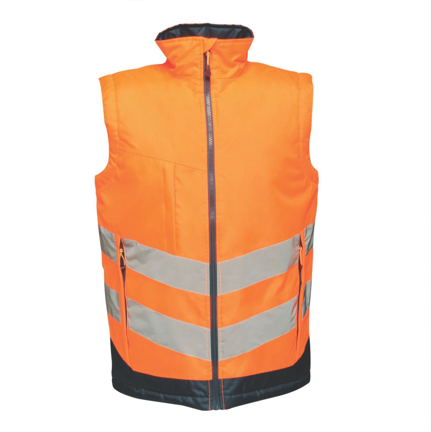 Regatta Pro Hi-Vis Bodywarmer Orange/Navy Small 41" Chest (115JU)