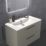 Ideal Standard i.life B Wall Hung Vanity Unit with Black Handles & Basin Matt Quartz Grey 1000mm x 505mm x 630mm