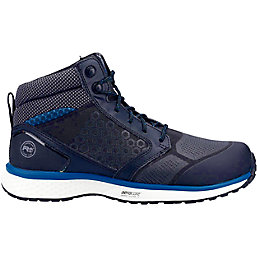 Timberland Pro Reaxion Mid Metal Free   Safety Trainer Boots Black/Blue Size 6.5